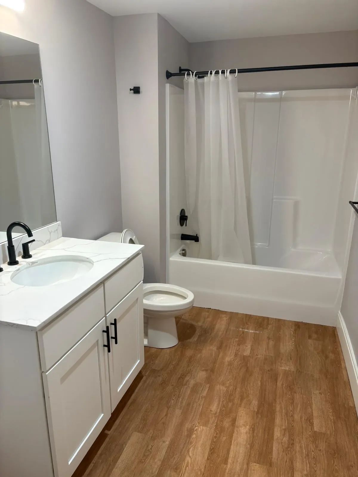 Clean bathroom after professional cleaning in Lowell, MA